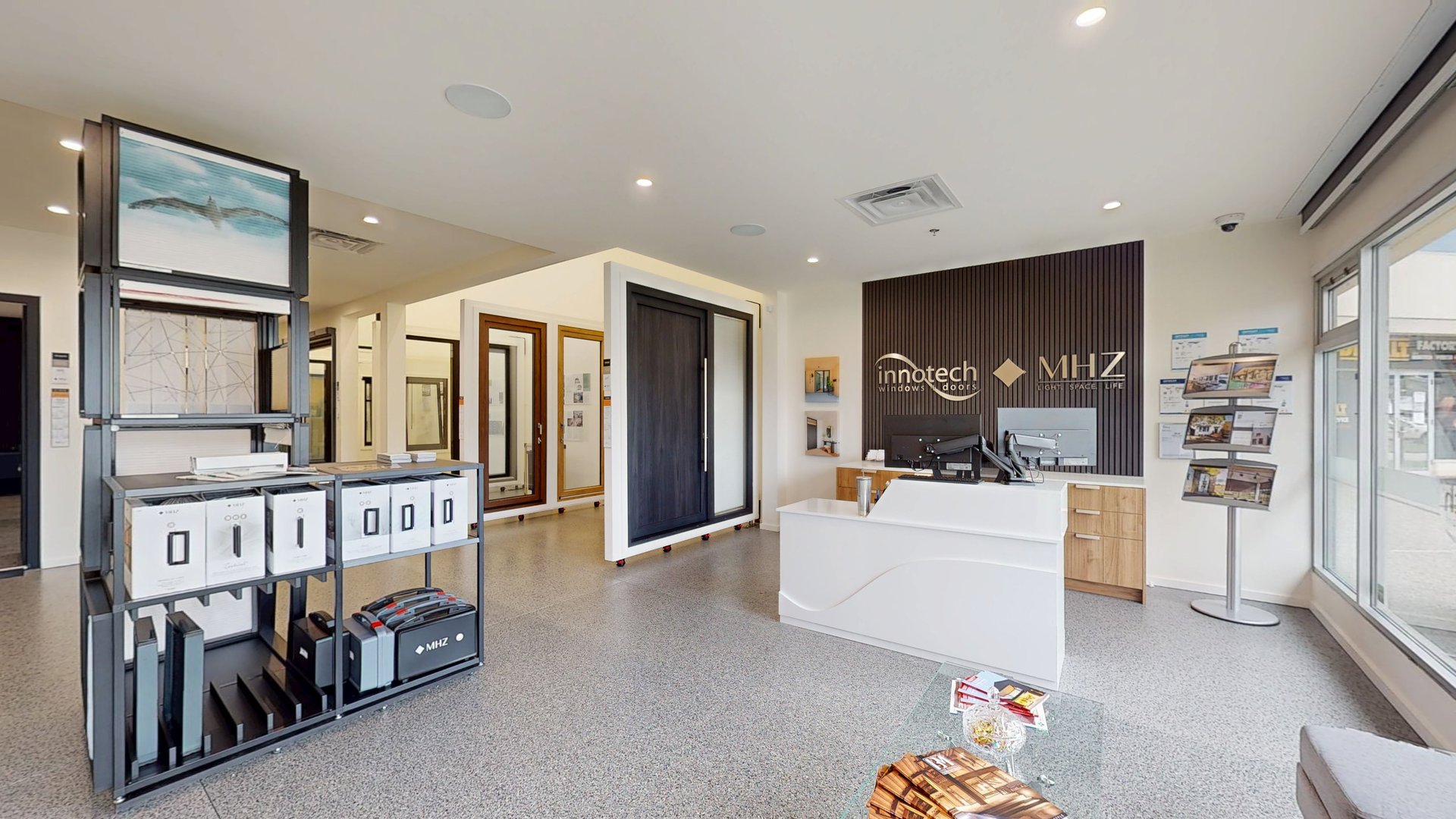 Innotech Design Centre with full-scale window and door displays